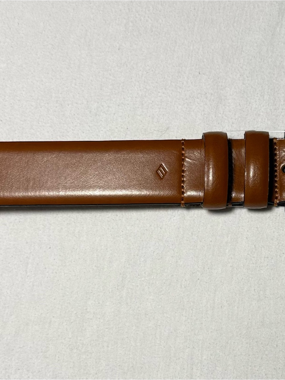 Joseph Abboud Brown Leather Dress Belt - Picture 2 of 5